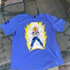 Dragon Ball Z Men's Size L Capsule Corp Majin Super Saiyan Vegeta T-Shirt NWOT
